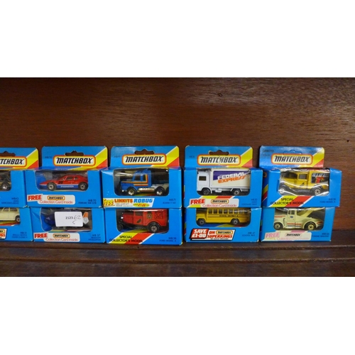 645 - Fourteen Matchbox model vehicles, boxed
