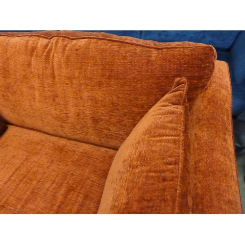1304 - A saffron upholstered love seat