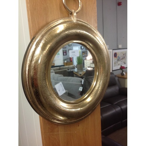 1338 - A Sallah gold mirror, H34 cms (505941340643032)   #