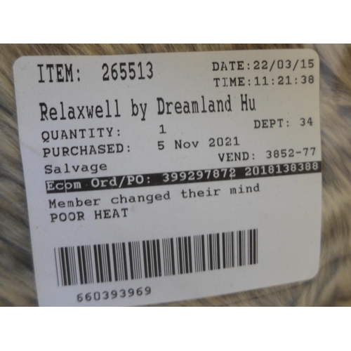 3020 - Faux Fur Heated Throw (120 X 160cm)  (250A -149)  * This lot is subject to vat