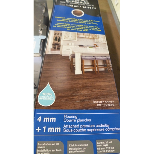 3036 - 4 x Packs of Roasted Coffee Vinyl Flooring  (250A -56,57,58,59)  * This lot is subject to vat