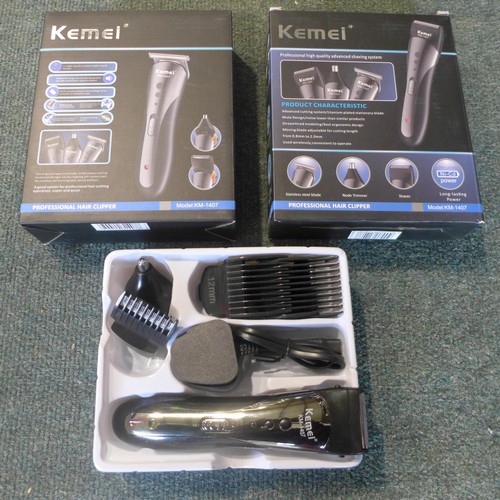 3060 - Two Kemei Professional Hair Clippers - model: KM-1407