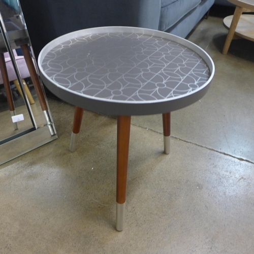 1334 - A Peretti steel grey side table, H 43cms (76-516-SG 178)   #