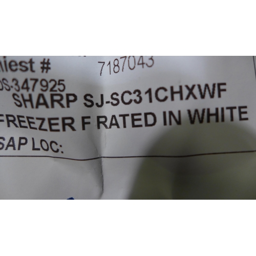 3030 - Sharp 280L White Freestanding Tall Freezer (Model:  SJ-SC31ChXWF) (4110-23)   Original RRP £416.66+ ... 