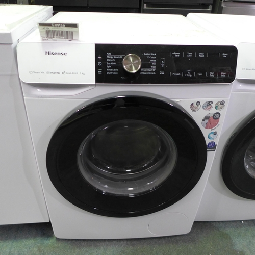 3033 - Hisense 9KG 1400RPM Freestanding Washing Machine (Model: WFGA90141VM) (4110-4)   Original RRP £333.3... 