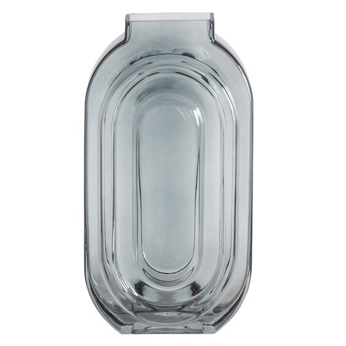 1324 - A Hermes glass vase (30cm) with Edwin hedgehog pot hanger (505941341083320)   #