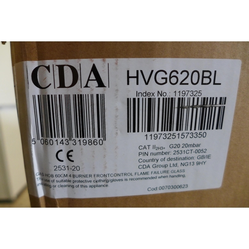 3053b - CDA 4-Zone Gas Hob Model: HVG620BL