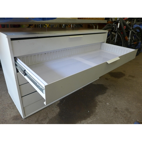 2059 - Metal 6-drawer draughtsman's/architect's 100W x 60H x 40D cm plan cabinet