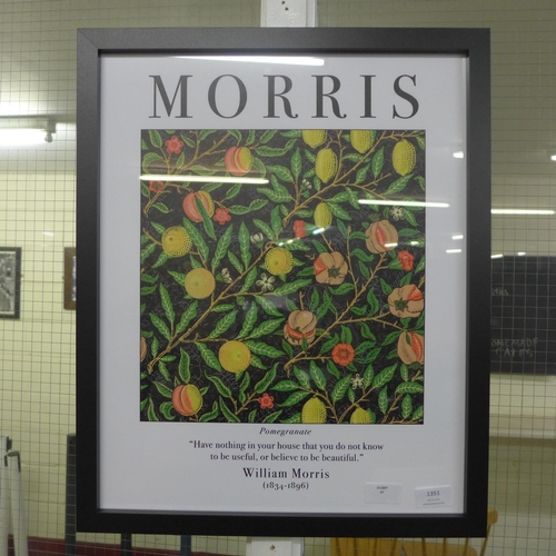 1351 - A  William Morris framed  Print - (Pomegranate) 40 X 50(PPR4391314)   *