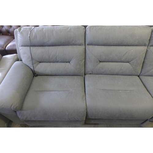 1621 - Justin Grey Fabric  reclining sectional sofa, Original RRP £1833.33 + vat (4113-12)  * This lot is s... 