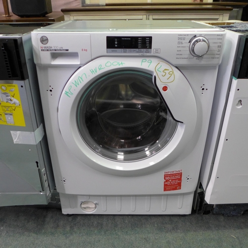3038 - Hoover  Integrated Washing Machine (8kg) Model: HBWS-48D2E-80 H820xW600xD525  Original RRP £340.83 i... 