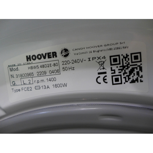 3038 - Hoover  Integrated Washing Machine (8kg) Model: HBWS-48D2E-80 H820xW600xD525  Original RRP £340.83 i... 