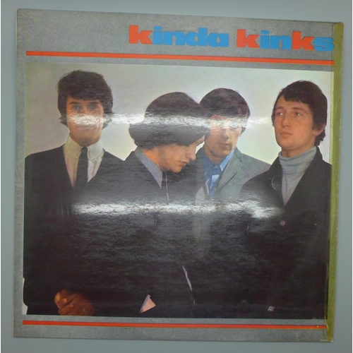 604 - Kinks, Kinda Kinks LP record, NPL 18112, flipback sleeve, NN1112 A-1 runout