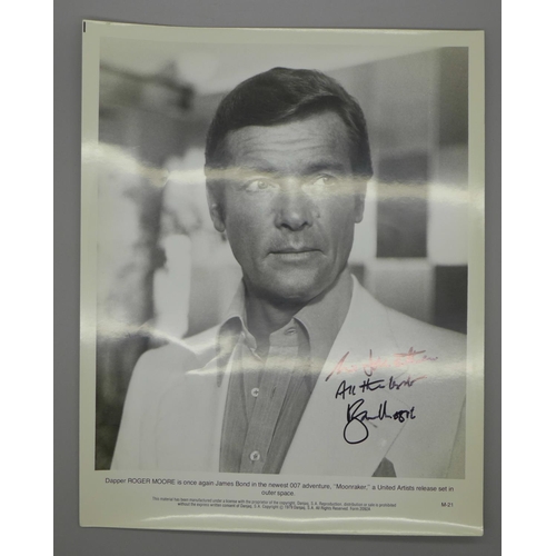 621 - A James Bond Roger Moore signed photograph