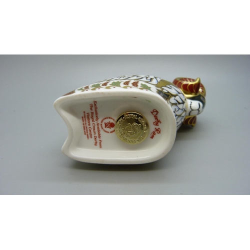 661 - Royal Crown Derby paperweight - Derby Ram, exclusively available from The Royal Crown Derby Visitors... 