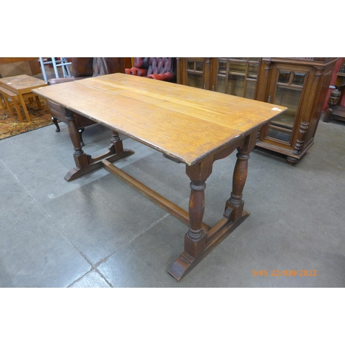 12 - An Arts and Crafts oak refectory table
