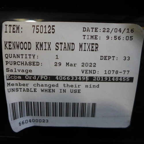 3008 - Kenwood Black Kmix Standmixer (Kmx750Ab)   , Original RRP £189.99 + vat      (254-39)   * This lot i... 