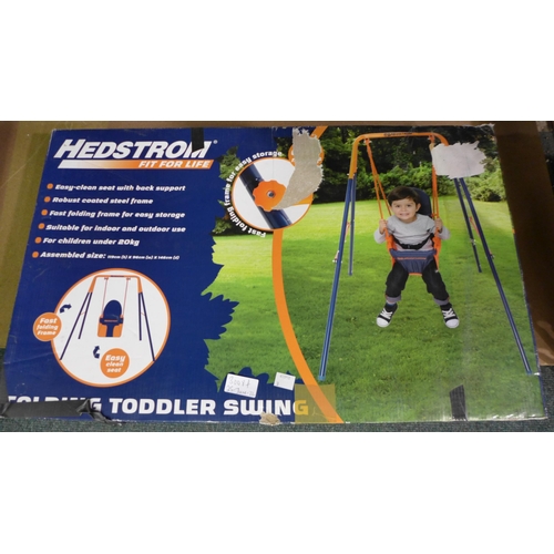 3008f - Hedstrom folding toddler swing - ages 6-36 months