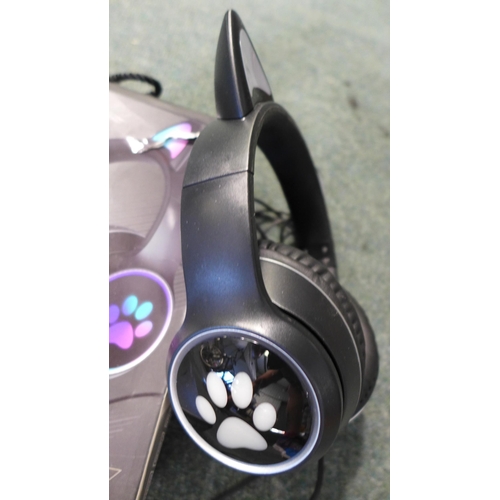 3050 - RGB LED Cat Ear headphones