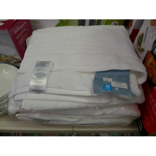 Charisma Bath Towels (White)  (254-484)   * This lot is subject to vat