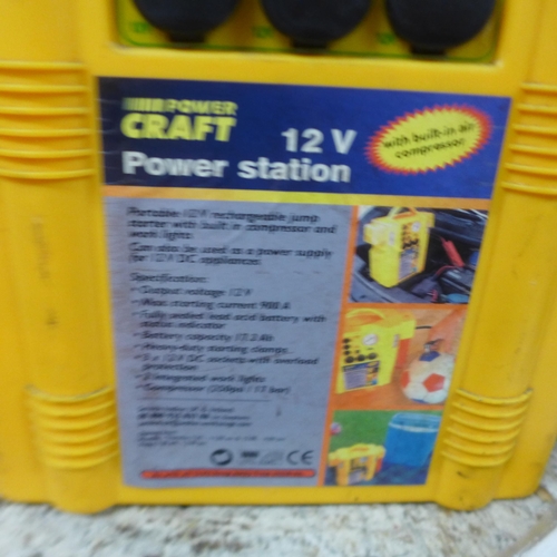 2029 - Power Craft power station jump start/compressor/night light