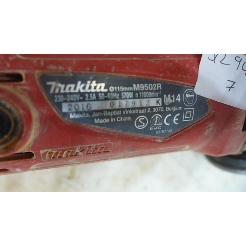 2031 - Makita M9502R 570W angle grinder - W