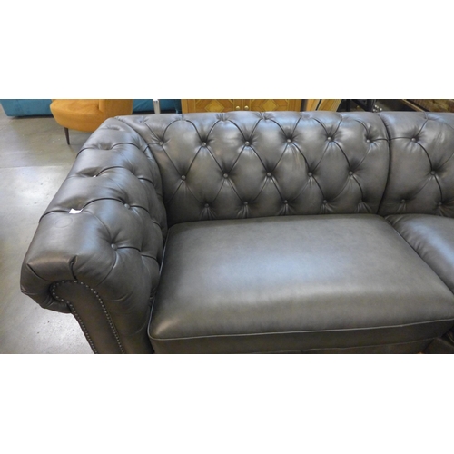 1301 - New Allington Corner Grey leather Sofa, Original RRP £2499.99 + vat  (4119-13)  * This lot is subjec... 