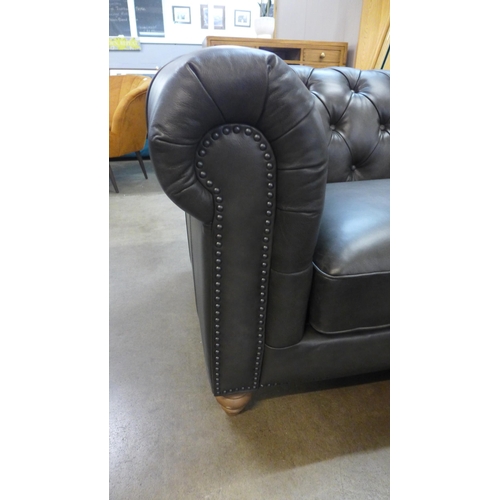 1301 - New Allington Corner Grey leather Sofa, Original RRP £2499.99 + vat  (4119-13)  * This lot is subjec... 