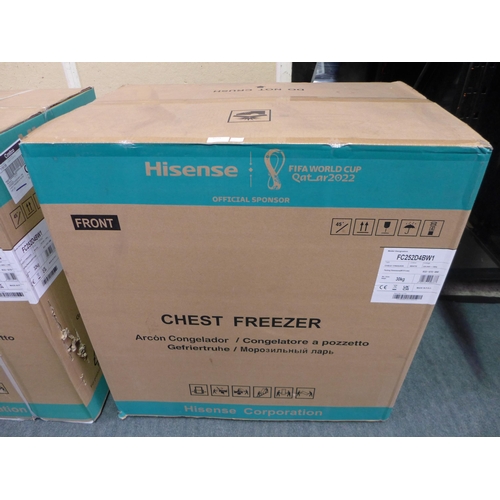3045 - Hisense 198L White Chest Freezer Model: FC252D4BW1, Original RRP £241.66 + vat          (256-18)  * ... 