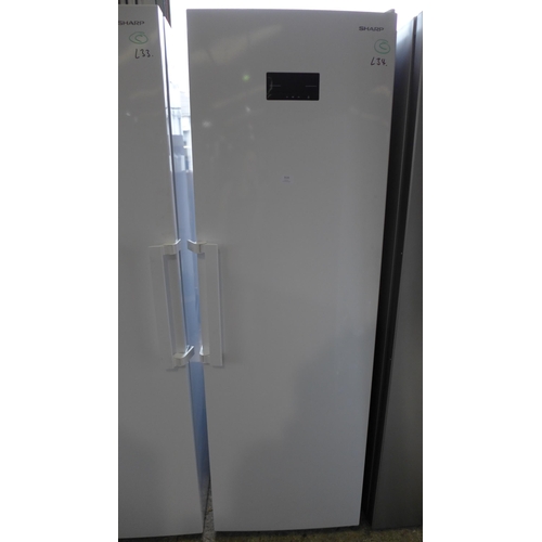 3047 - Sharp Inox Tall Freezer (280l) (model no.:- SJ-SC3, CHXIF), original RRP £416.66 + VAT * This lot is... 