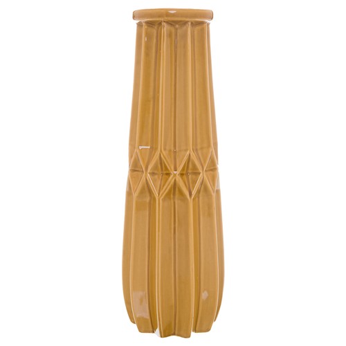 1340 - A Seville tall ochre vase, H 41cms (2234915)   #