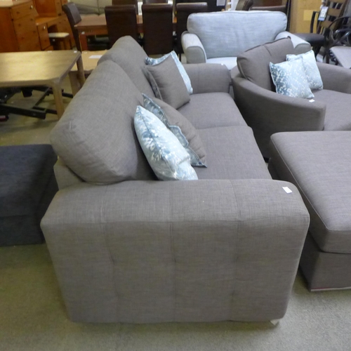 1342 - An Amethyst Flex Charles slate fabric 3 seater sofa