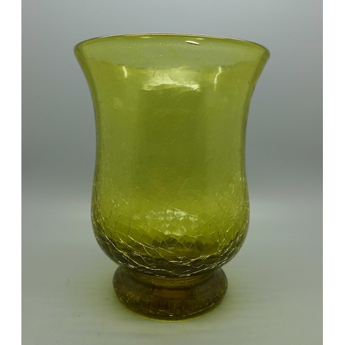 612 - A Whitefriars glass vase, 15.5cm