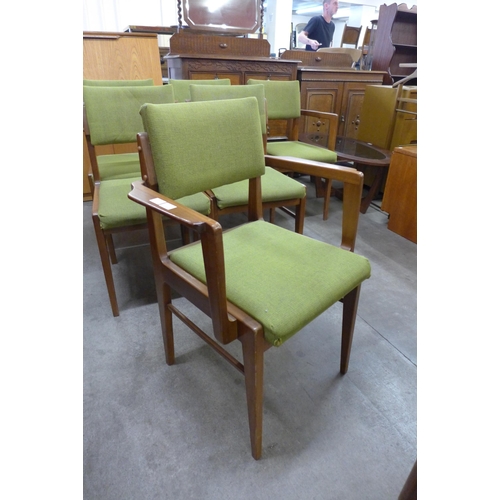 17 - A set of six Danish teak dining chairs