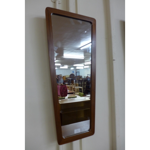 6 - A teak framed mirror