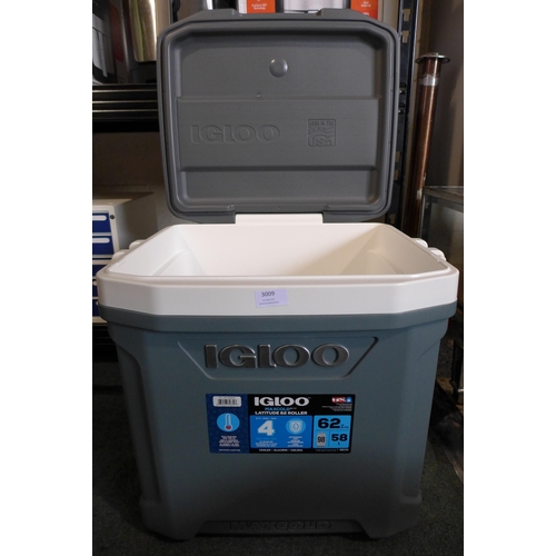 3009 - Igloo 58L Wheeled Cooler, (258-88)   * This lot is subject to vat