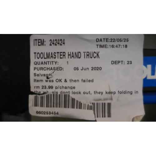 3015 - Toolmaster Hand Truck (159kg), (258-9)   * This lot is subject to vat