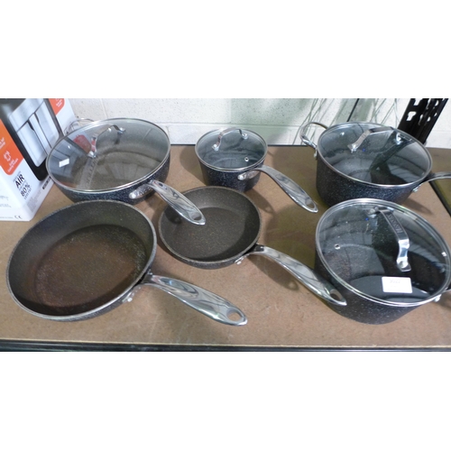 3022 - The Rock Cookware 10pc Pan Set, original RRP £106.99 + VAT, (258-14)   * This lot is subject to vat