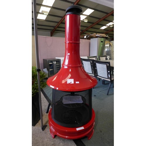 3057 - NWS Outdoor Red Chimenea, original RRP £249.99 + VAT, (258-270)   * This lot is subject to vat