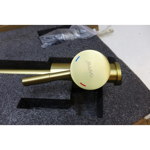 2029 - Brushed gold Gappo mixer tap