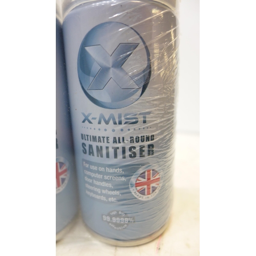 2035 - Approx. 33 x 125ml cans of X Mist Ultimate all round sanitiser spray