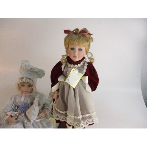27 - Pair of Alberon limited edition collectors dolls, Cherie and Lavinia.