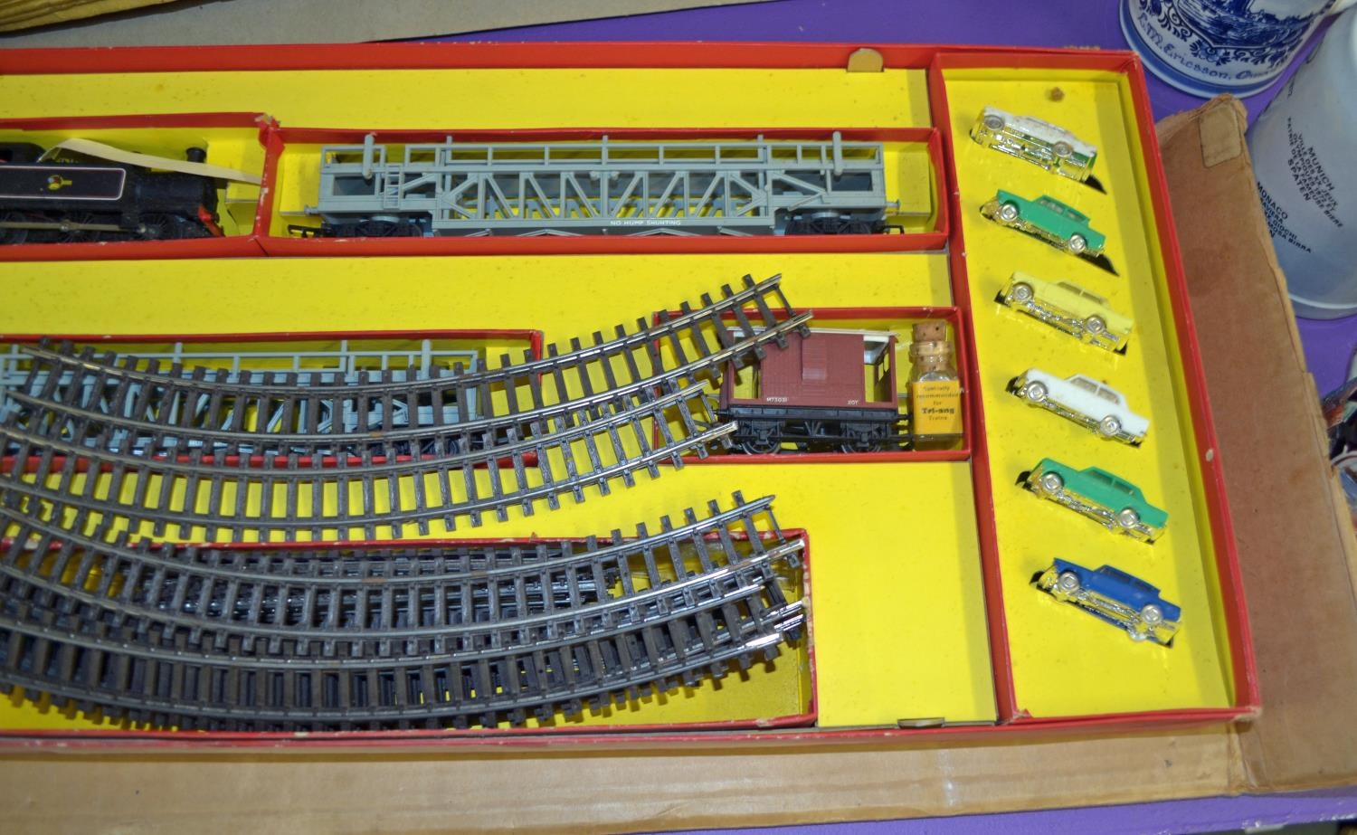 A Triang Hornby Car-A-Belle train set in original box - Seemingly complete