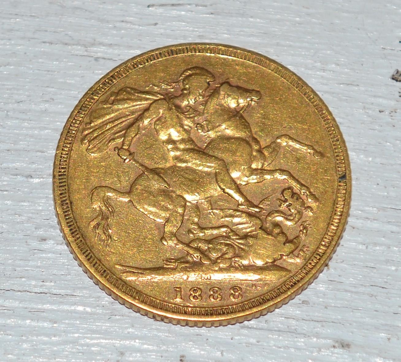 a-victorian-st-george-full-gold-sovereign-coin-1888-melbourne-mint