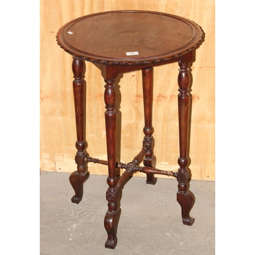11 - Antique pie crust topped table