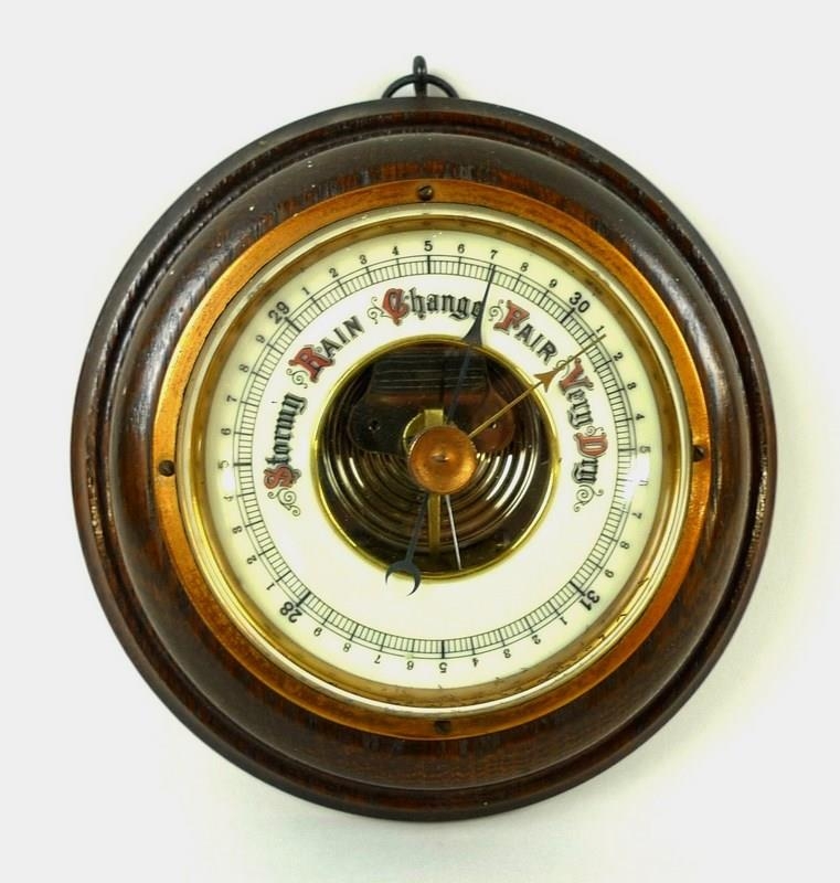 A Modern Aneroid Barometer In Circular Auctions And Price Archive
