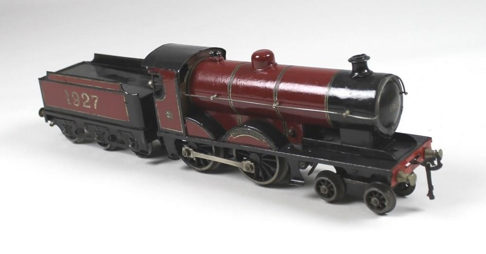 A Basset-Lowke O gauge 4-4-0 loco and 6 wheel tender, clockwork, 'Duke ...