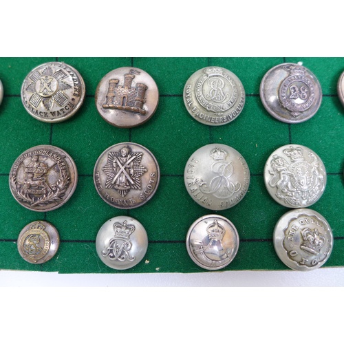 99 - Over one hundred and fifty British and Commonwealth military buttons, including a 19th century 8th B... 