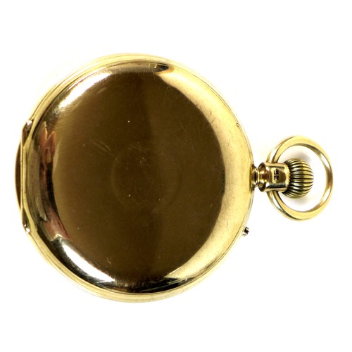 261 - A Victorian Dent 18ct gold cased full hunter pocket watch, number 40790, keyless wind, the white ena... 