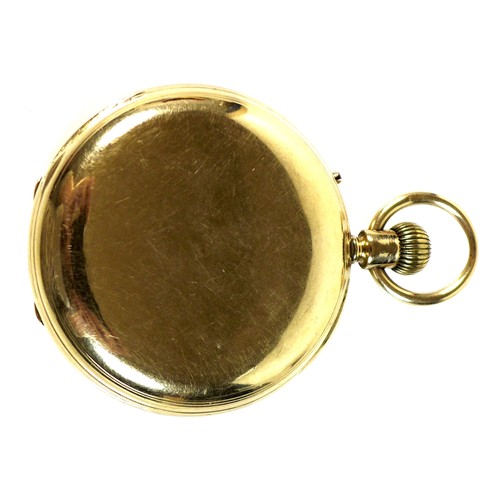 261 - A Victorian Dent 18ct gold cased full hunter pocket watch, number 40790, keyless wind, the white ena... 